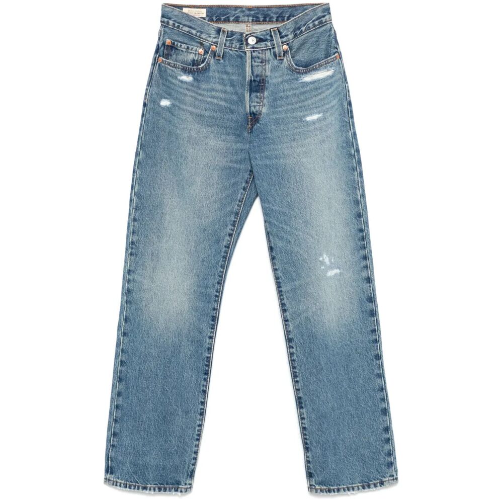 Levi’s 501 ’90s Jeans Cerulean Blue 24x30 High Rise Straight Leg Button Fly